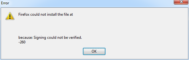 Firefox Certificate Error